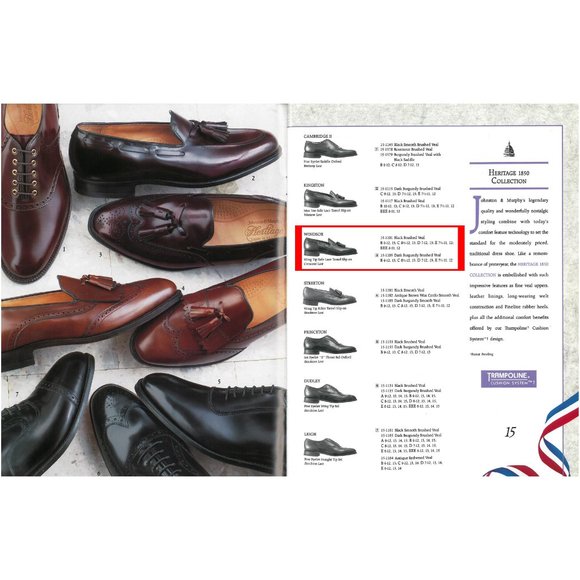 10 Vintage Johnston & Murphy Windsor Brown Leather Wingtip Tassel Loafer Shoes - Picture 2 of 10